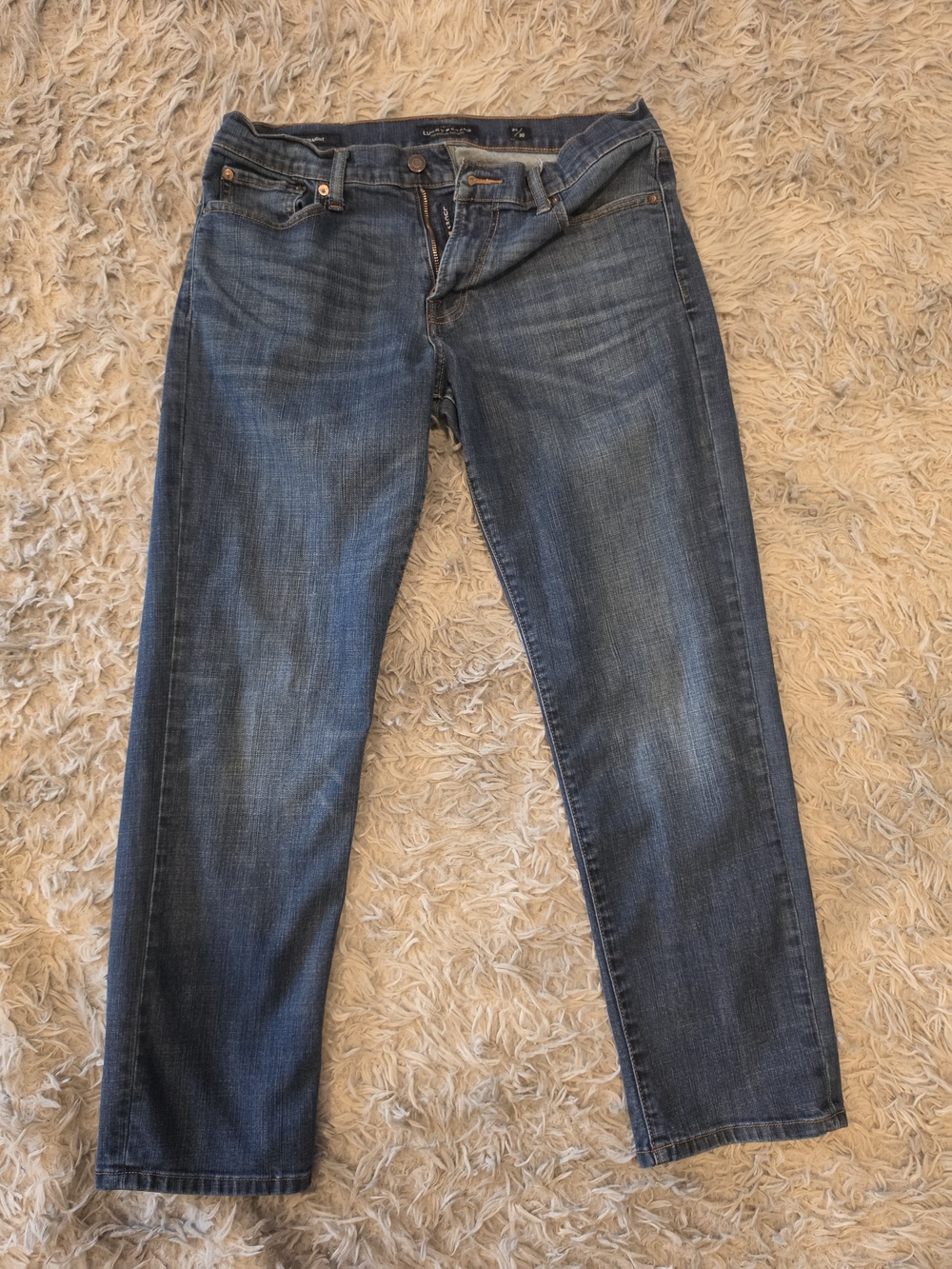Lucky Brand Men's Medium Blue Straight Denim Jeans